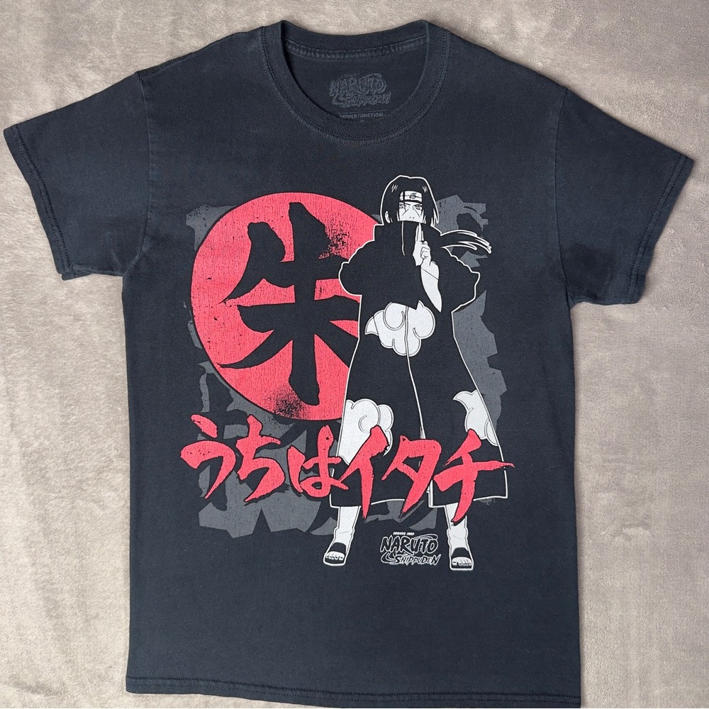 Naruto Shippuden Itachi Uchiha Ripple Junction Vintage Black T-Shirt - Men's S